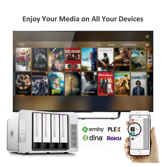 TerraMaster F4-210 4-bay NAS Quad Core Personal Cloud Storage (Diskless)