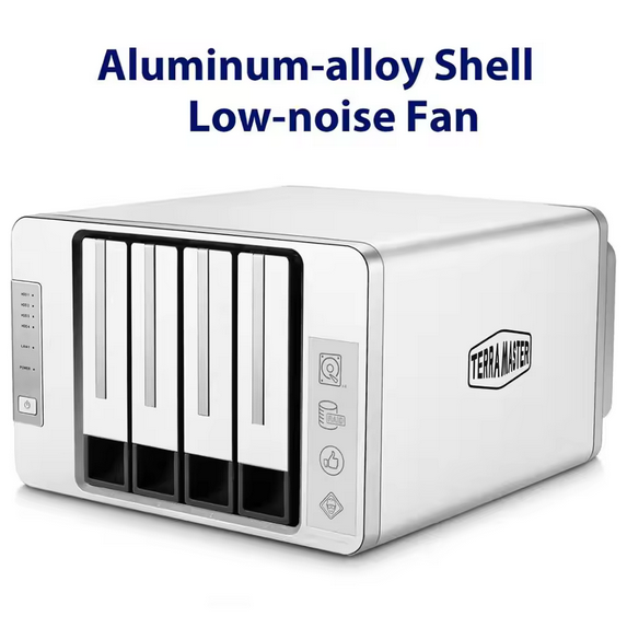 TerraMaster F4-210 4-bay NAS Quad Core Personal Cloud Storage (Diskless)