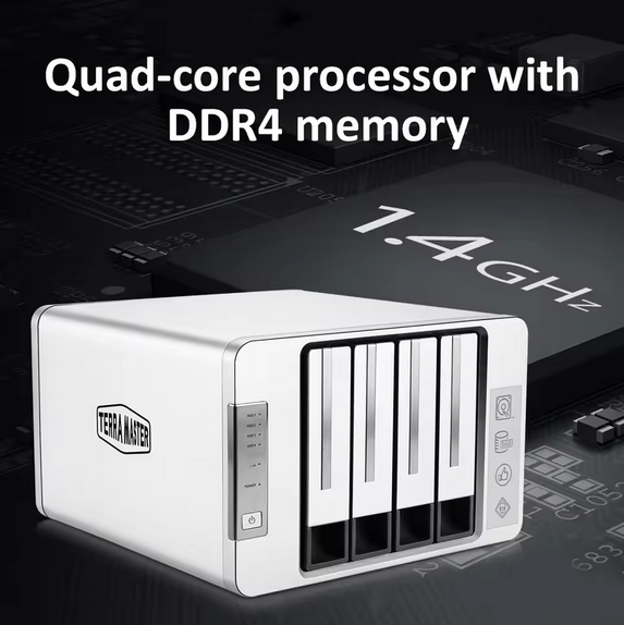TerraMaster F4-210 4-bay NAS Quad Core Personal Cloud Storage (Diskless)
