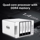 TerraMaster F4-210 4-bay NAS Quad Core Personal Cloud Storage (Diskless)